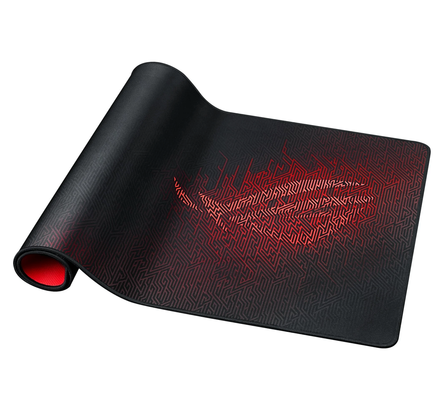 ASUS ROG Scabbard II – Gaming-Mauspad gerollt