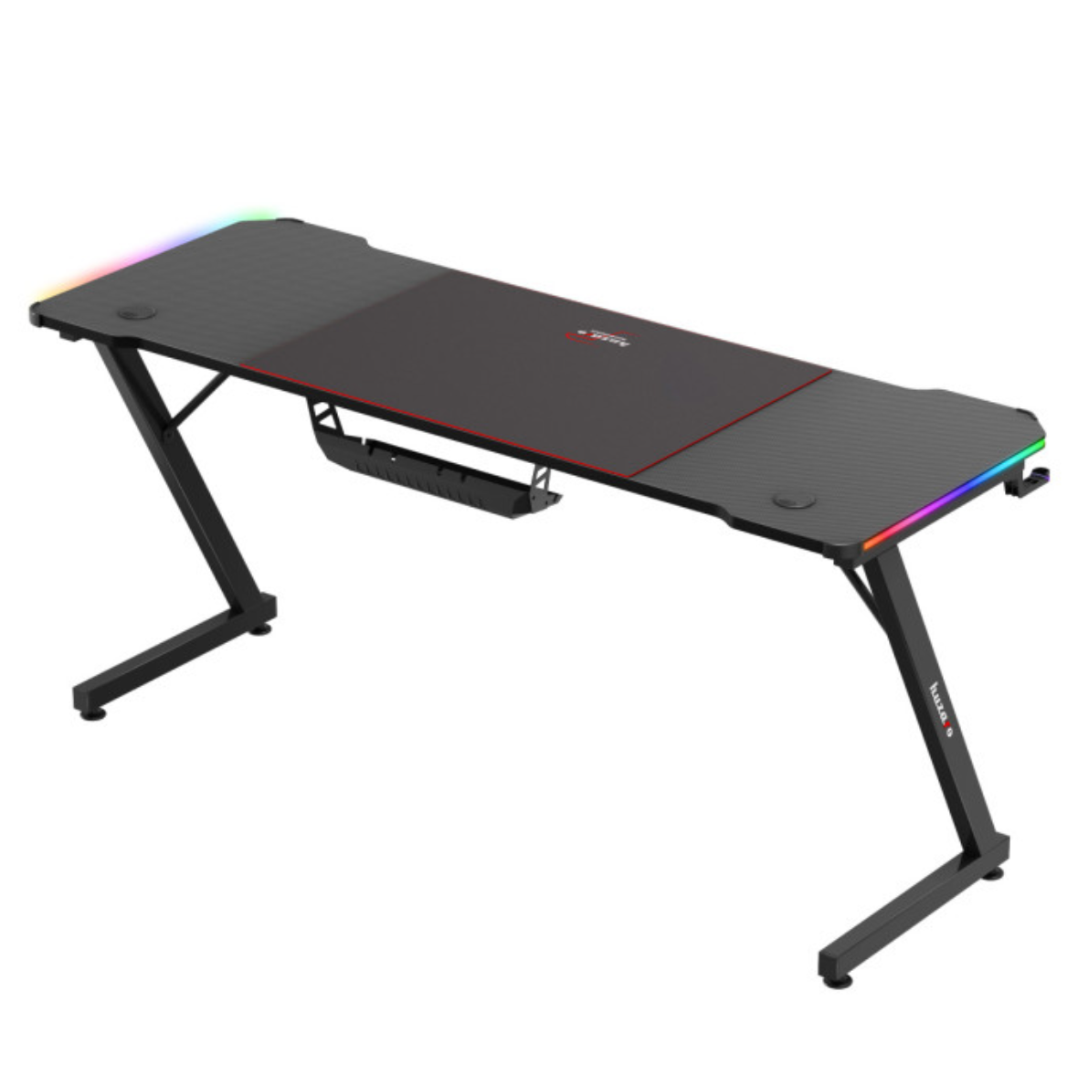 HUZARO Gaming-Schreibtisch HZ-Hero schwarz Rückseite