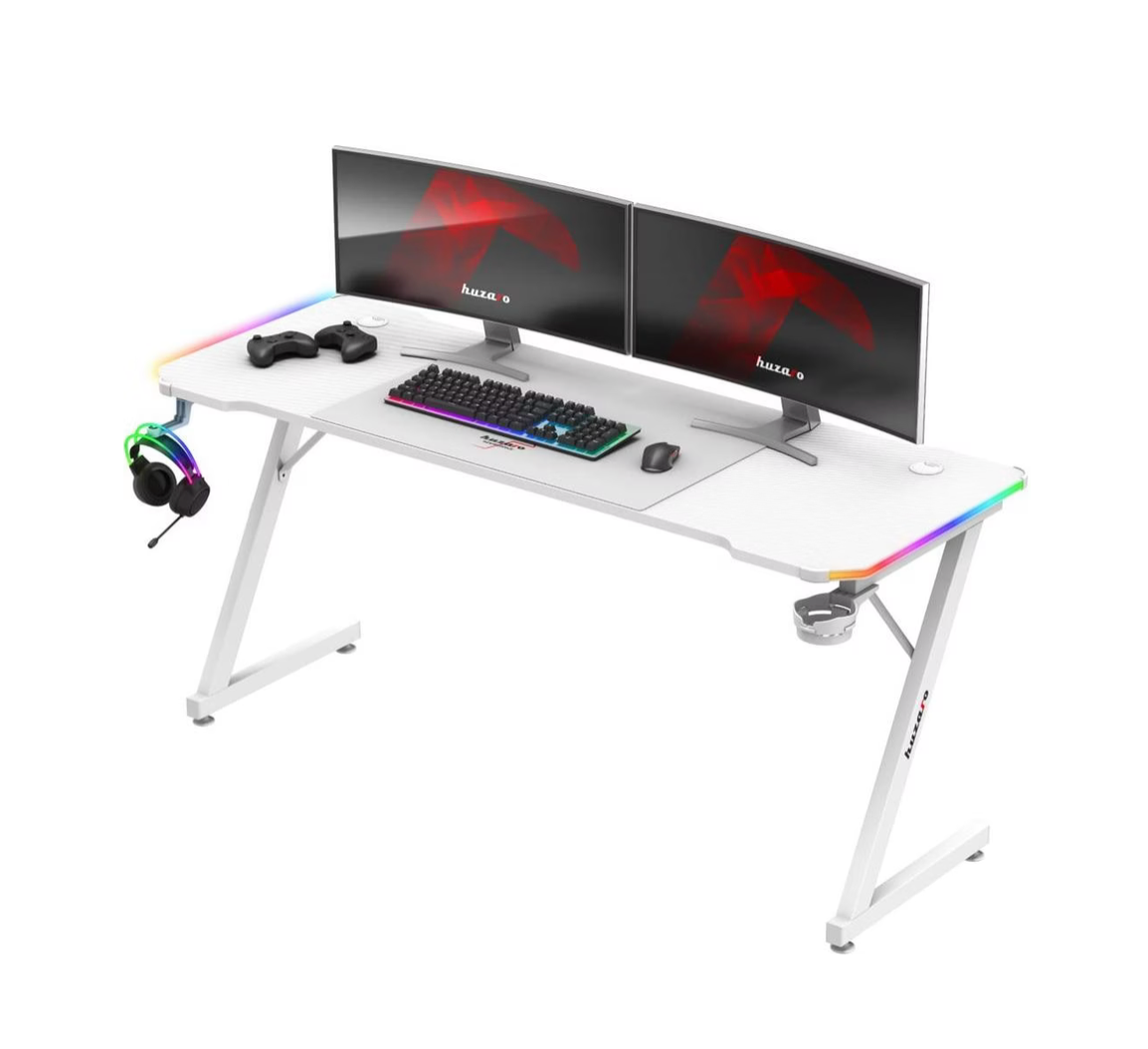 HUZARO Gaming-Schreibtisch RGB Setup