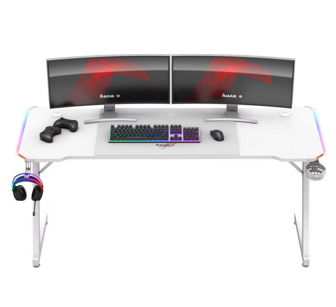 HUZARO Gaming-Schreibtisch RGB Setup 2