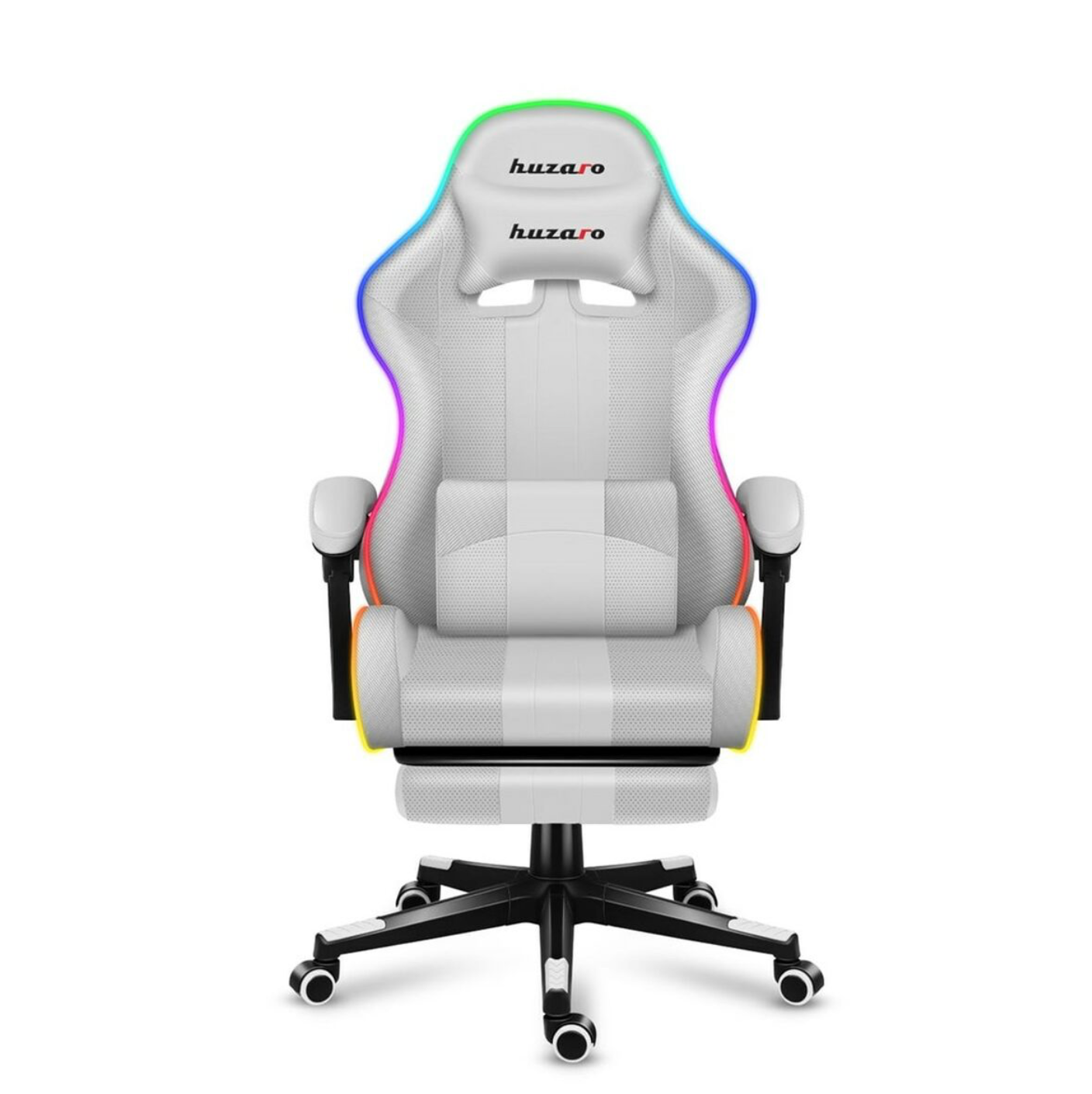 HUZARO Gaming-Stuhl FORCE 4.7 RGB – Weiß