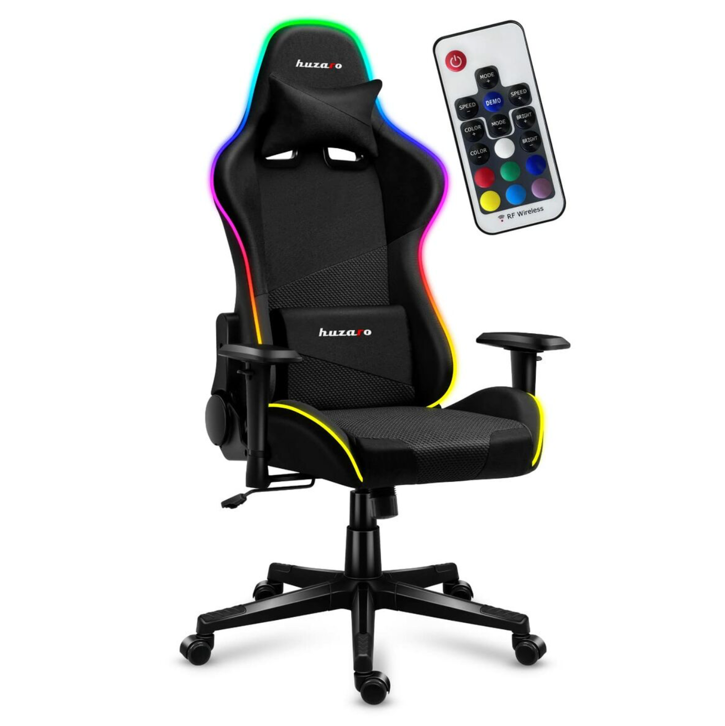 HUZARO Gaming-Stuhl FORCE 6.2 RGB – Schwarz