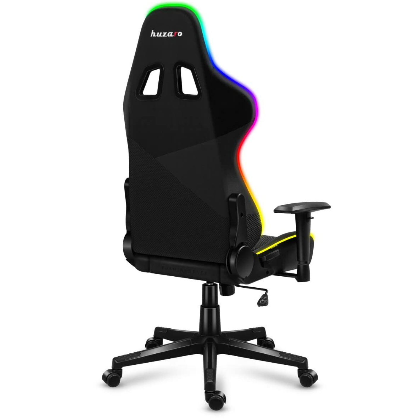 HUZARO® | Gaming-Stuhl FORCE 6.2 RGB – Schwarz Rückseite