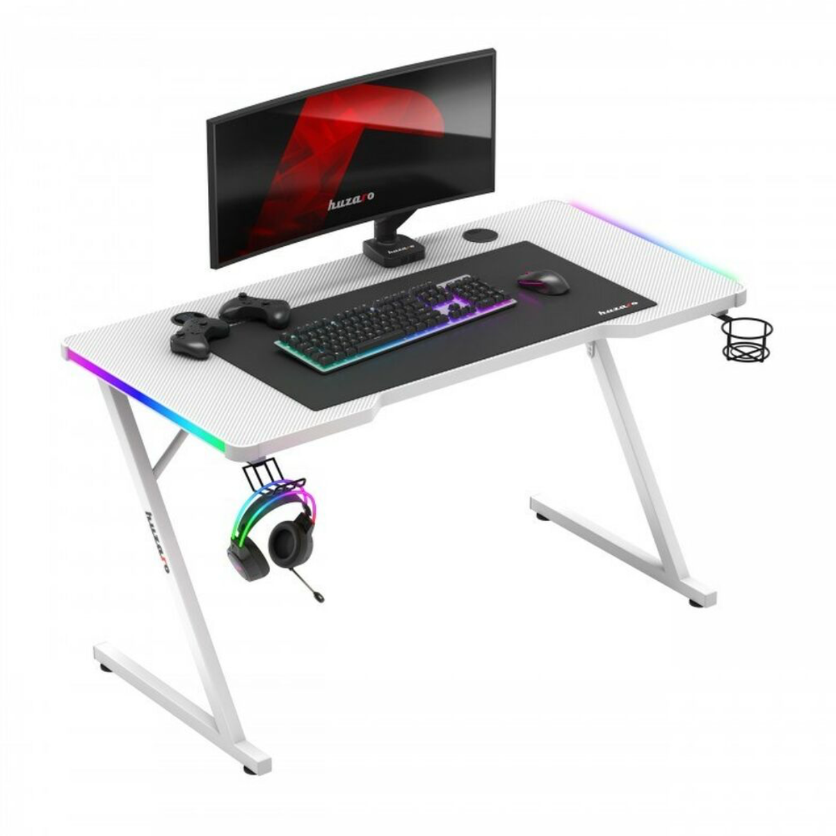 Huzaro Hero 2.5 RGB – Gaming-Schreibtisch Setup