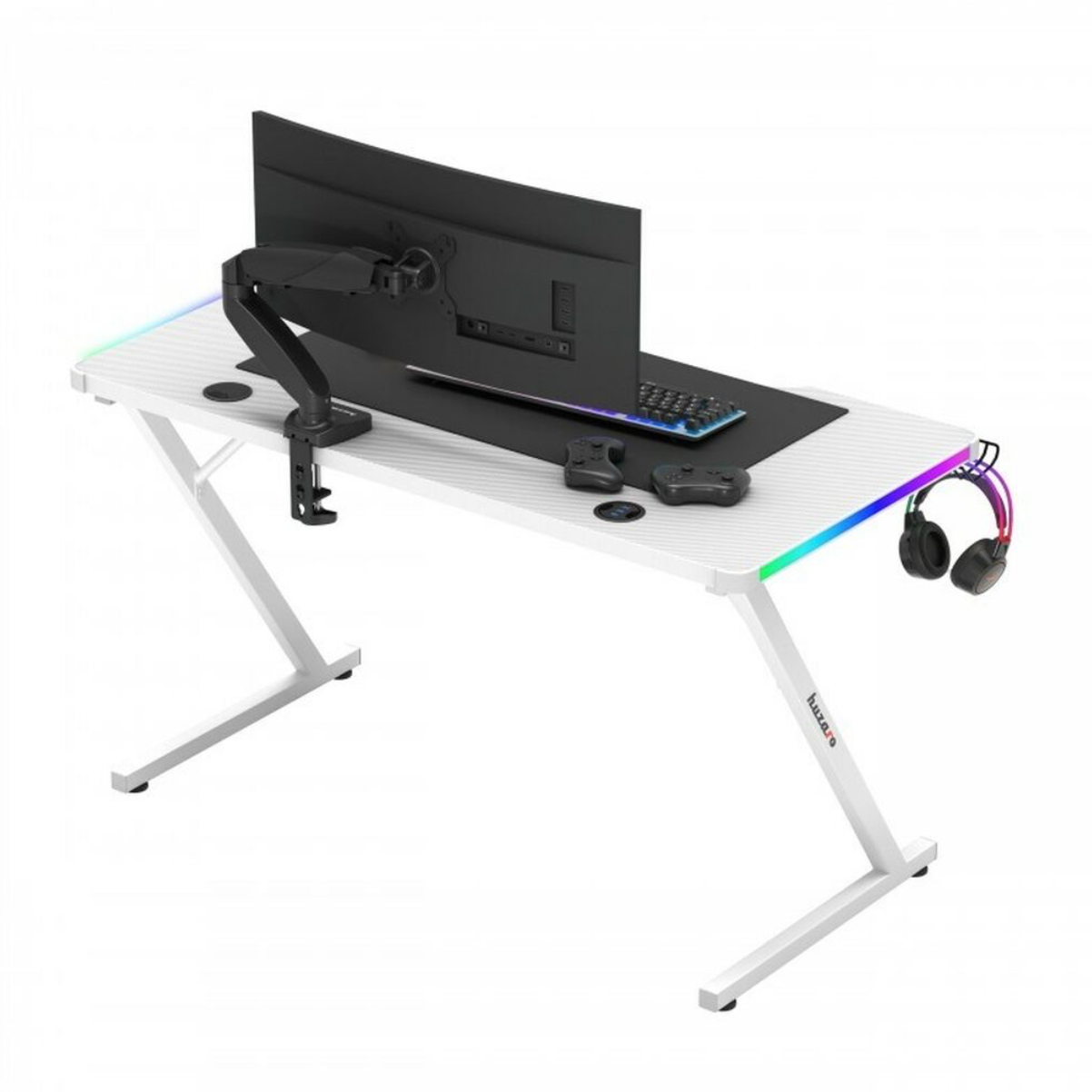 Huzaro Hero 2.5 RGB – Gaming-Schreibtisch Setup 2