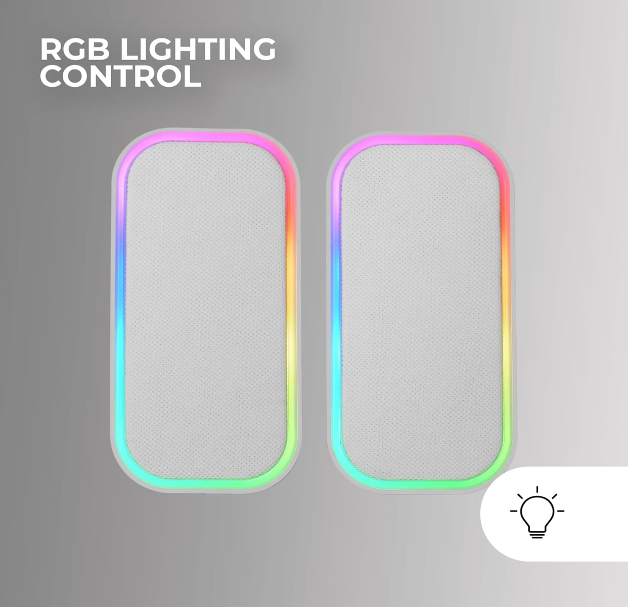 MARS GAMING® | Lautsprecher MSOM – Weiß RGB