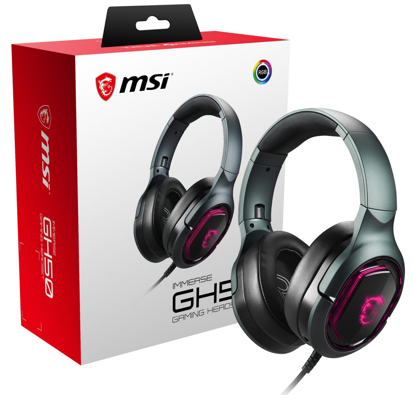 MSI mmerse GH50 – Gaming-Headset Verpackung 2