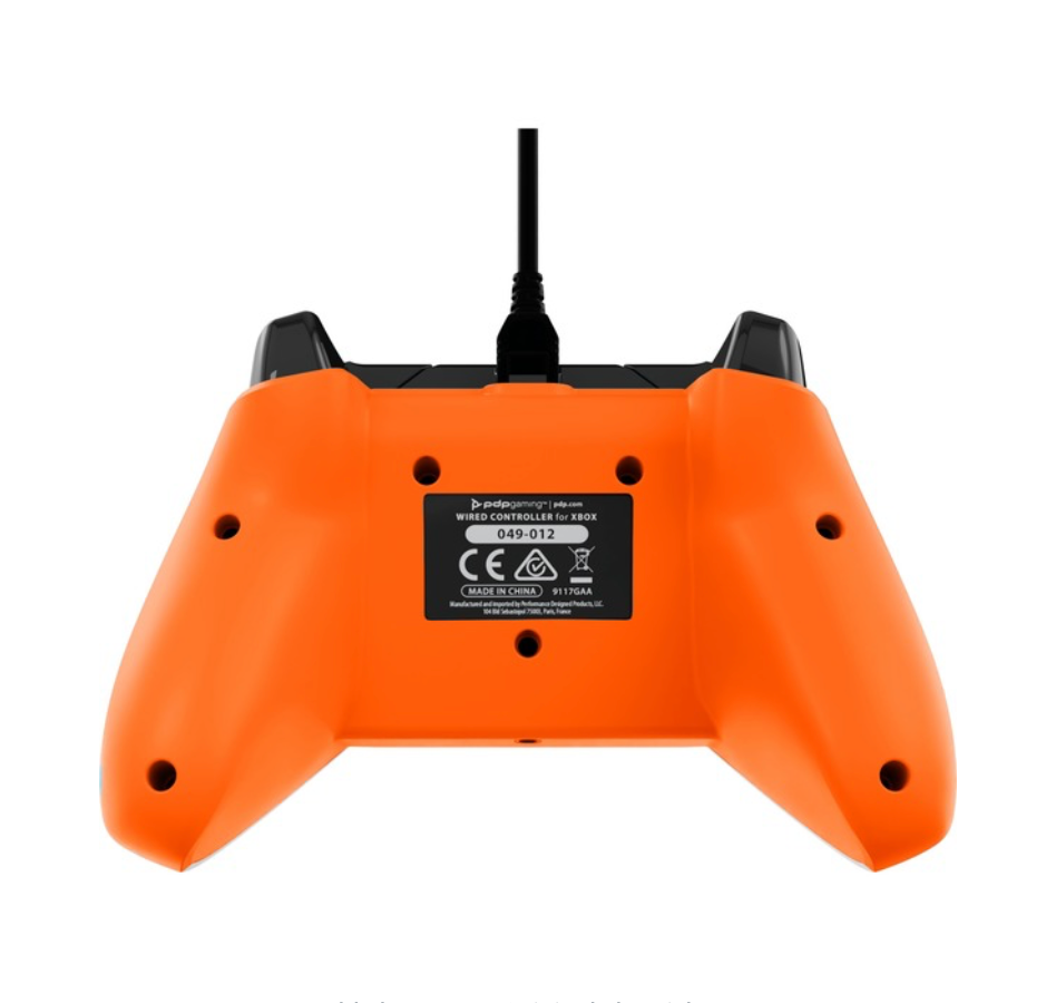 PDP Wired Controller – Atomic White Gamepad für Xbox Series Rückseite