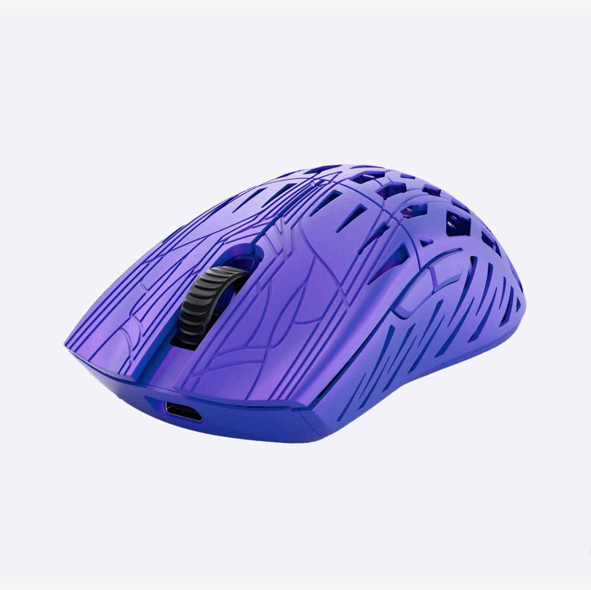 PWNAGE Trinity CF 8K Wireless Gaming-Maus Purple Vorne