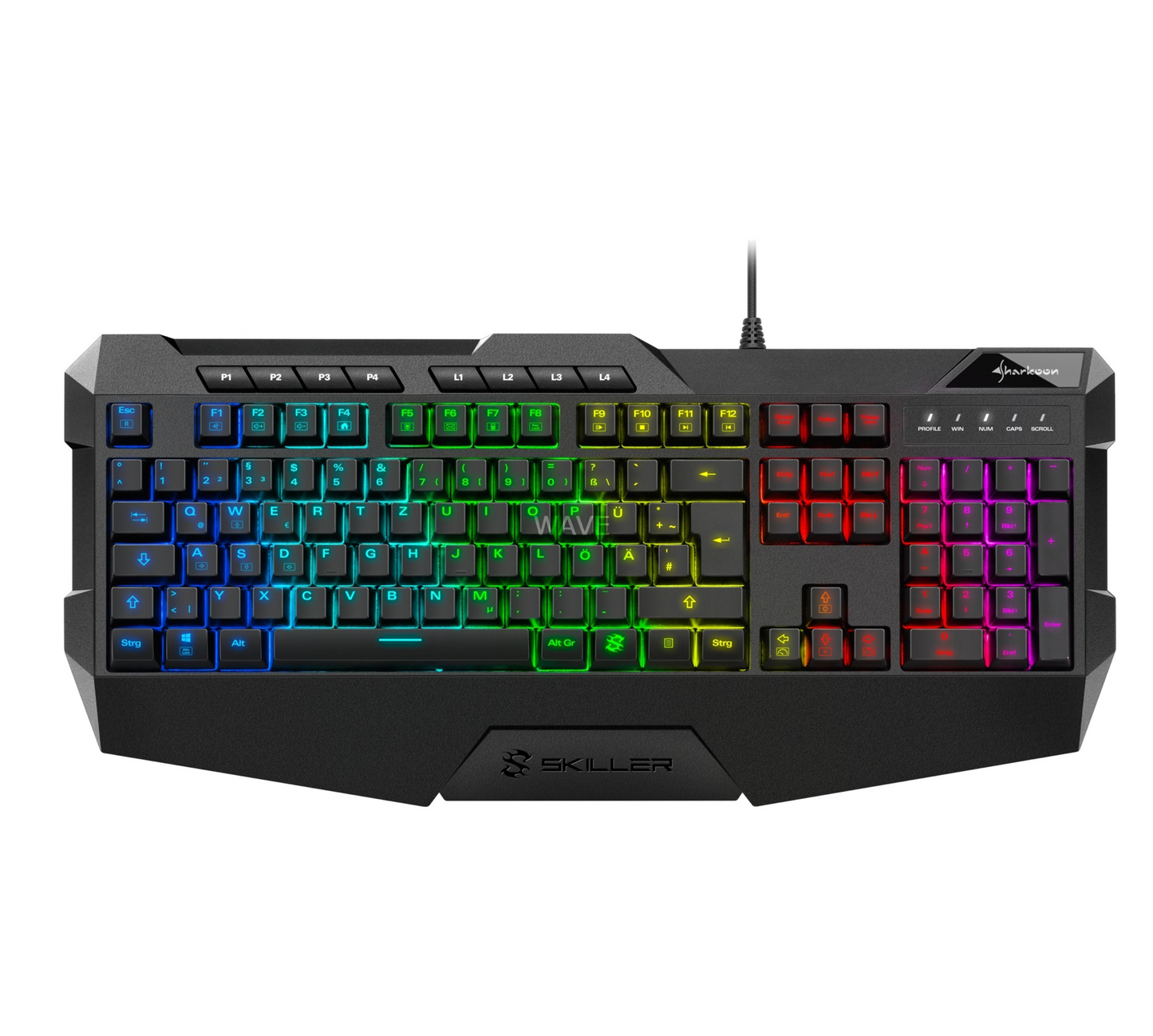 SHARKOON SKILLER SGK4 – RGB Gaming-Tastatur