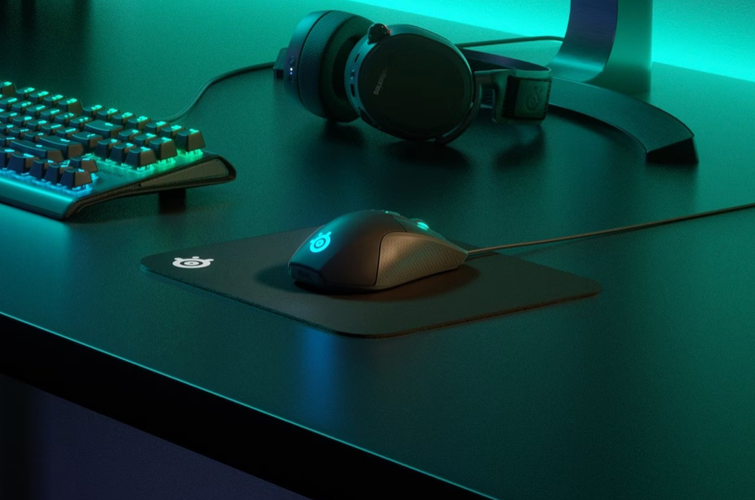 SteelSeries QcK – Gaming-Mauspad Setup