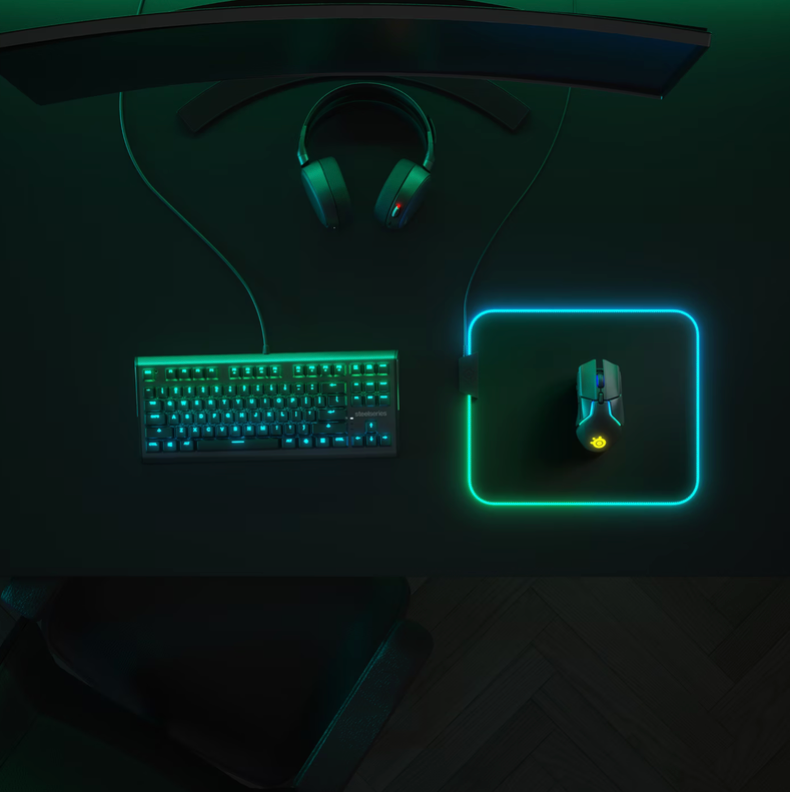 SteelSeries QcK Prism Cloth Setup Beispiel