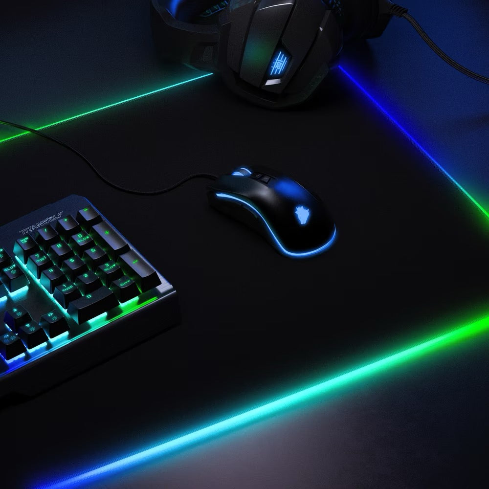 TITANWOLF GB Gaming Mauspad XL – 900×400 Beispielbild