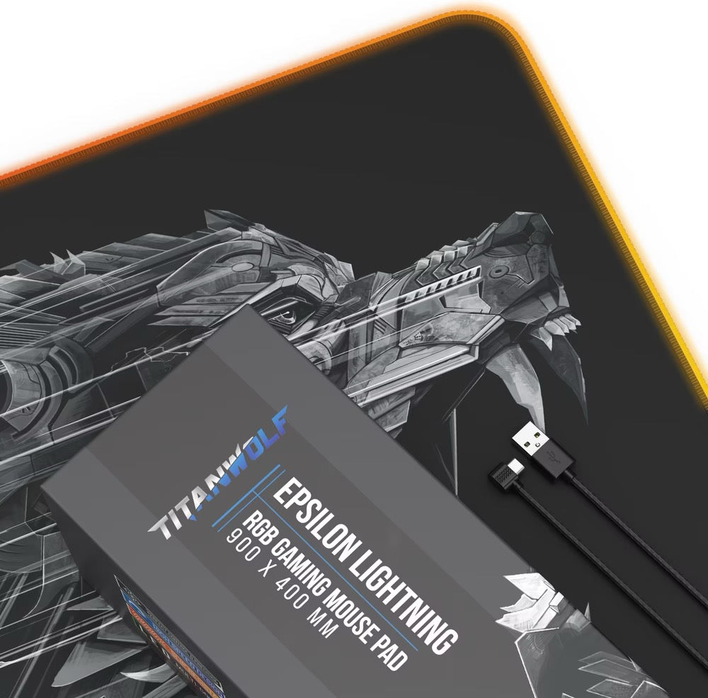 TITANWOLF RGB Gaming Mauspad Zubehör