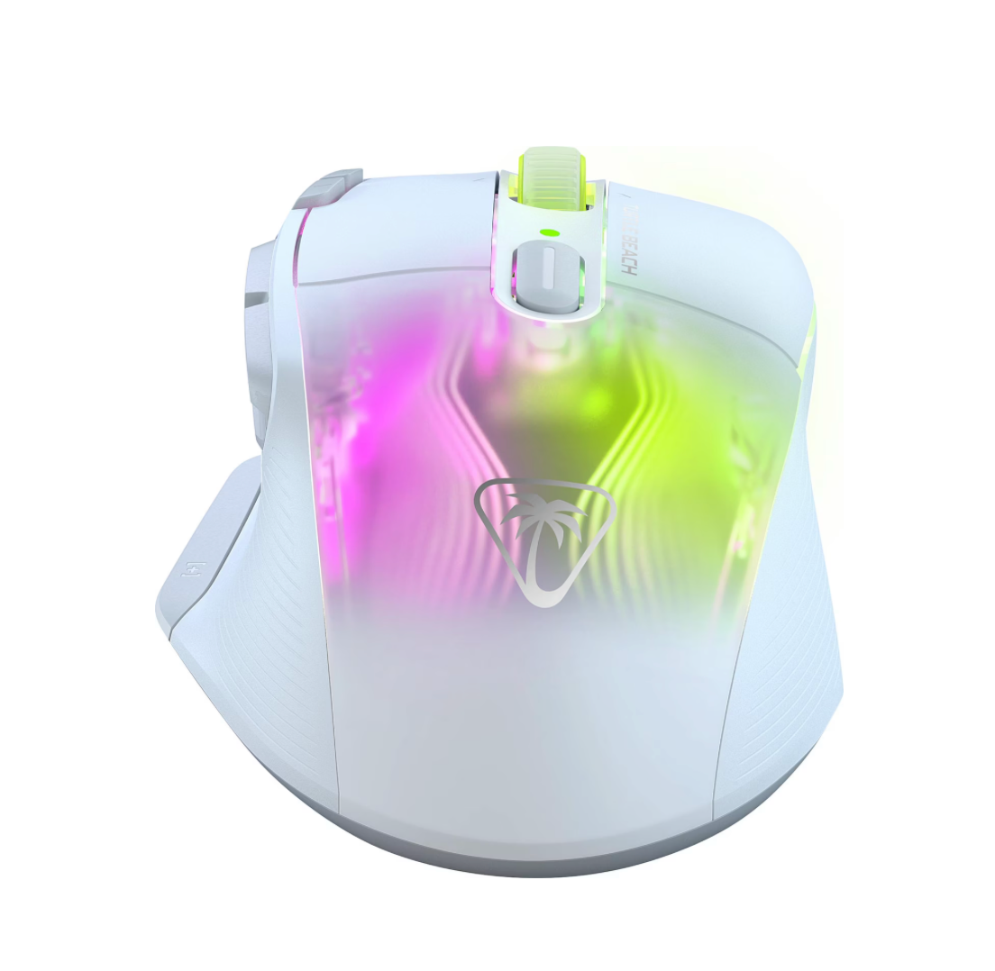 TURTLE BEACH Kone XP Air – Kabellose RGB Gaming-Maus Weiß vorne