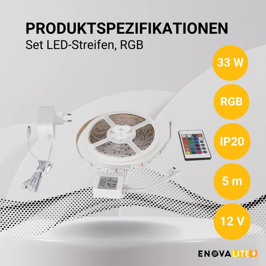  5 m RGB LED-Streifen (60 LEDs/m) Zubehör