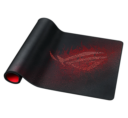 ASUS ROG Scabbard II – Gaming-Mauspad gerollt