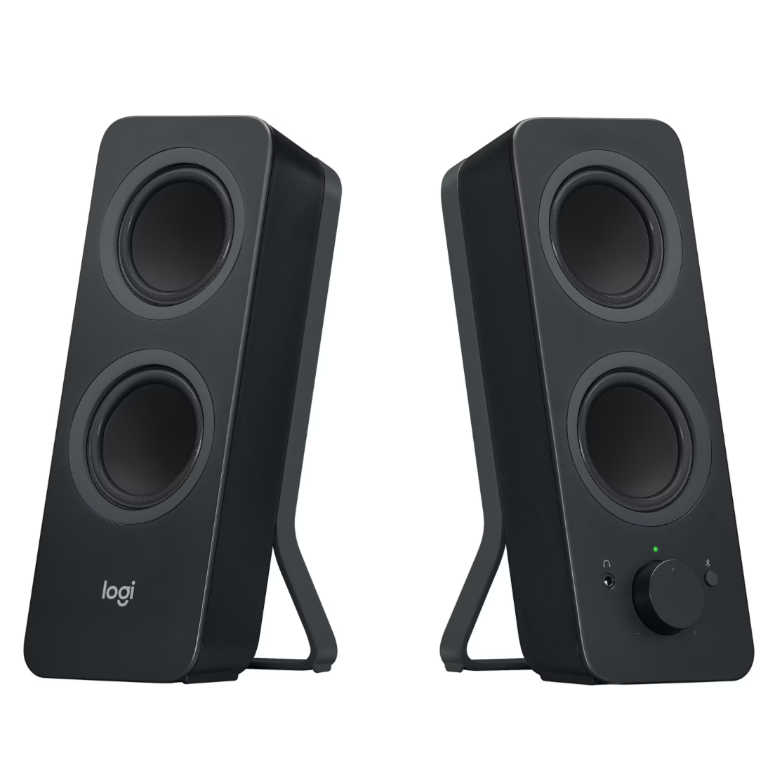 LOGITECH® | Z207 – Kabellose 2.0 PC-Lautsprecher mit Bluetooth & 3,5 mm-Klinke (Schwarz)