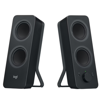 LOGITECH® | Z207 – Kabellose 2.0 PC-Lautsprecher mit Bluetooth & 3,5 mm-Klinke (Schwarz)