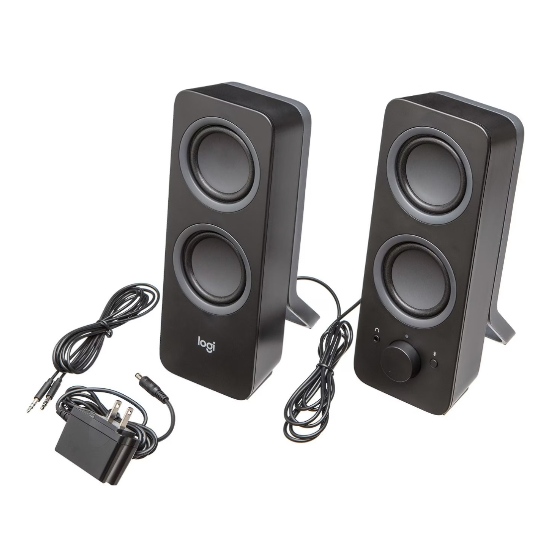 LOGITECH® | Z207 – Kabellose 2.0 PC-Lautsprecher mit Bluetooth & 3,5 mm-Klinke (Schwarz)