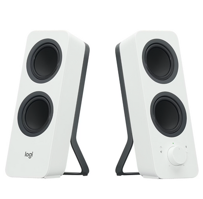 LOGITECH® | Z207 – Kabellose 2.0 PC-Lautsprecher mit Bluetooth & 3,5 mm-Klinke (Weiß)