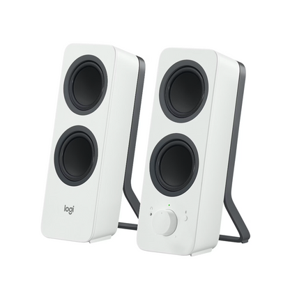 LOGITECH® | Z207 – Kabellose 2.0 PC-Lautsprecher mit Bluetooth & 3,5 mm-Klinke (Weiß)