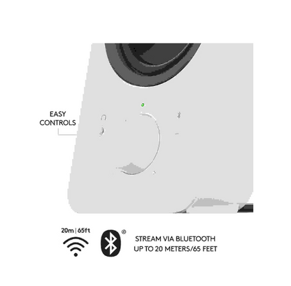 LOGITECH® | Z207 – Kabellose 2.0 PC-Lautsprecher mit Bluetooth & 3,5 mm-Klinke (Weiß)