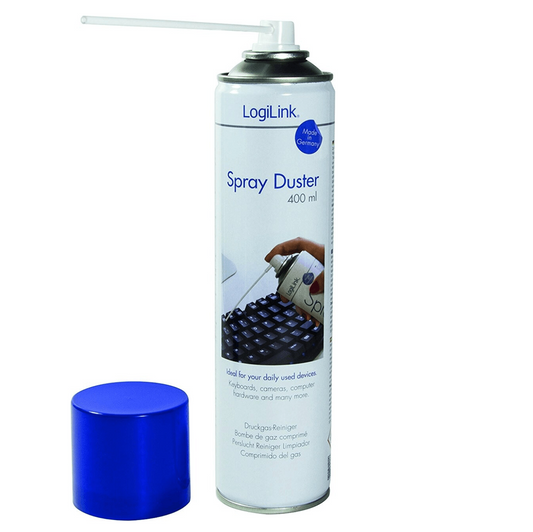 LOGILINK® | RP0001 – Druckluft-Reinigungsspray 400 ml mit Sprühkopfverlängerung