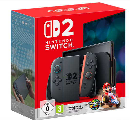 NINTENDO® | Switch 2 + Mario Kart World – Neue Konsolengeneration inkl. Rennspiel-Klassiker