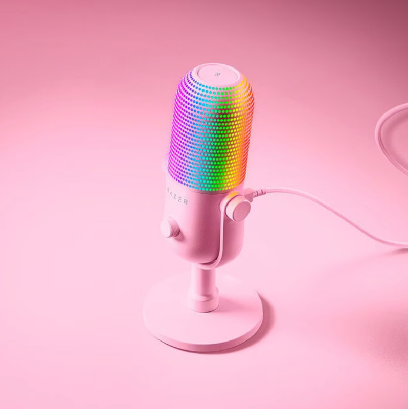 RAZER® | Seiren V3 Chroma – USB-Mikrofon Quartz Edition für Streaming & Gaming