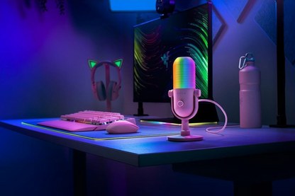 RAZER® | Seiren V3 Chroma – USB-Mikrofon Quartz Edition für Streaming & Gaming