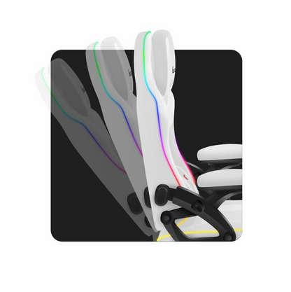 Gaming-Stuhl Huzaro HZ-FORCE 4.6 RGB WHITE MESh Verstellbar