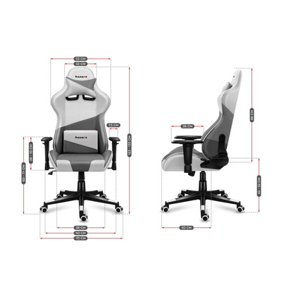 Gaming-Stuhl Huzaro Hz-Force 6.2 White Mesh Maße