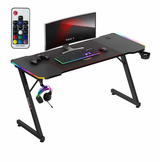 HUZARO Gaming-Schreibtisch HZ-Hero 3.3 RGB – Schwarz