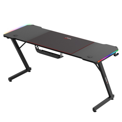 HUZARO Gaming-Schreibtisch HZ-Hero schwarz Rückseite