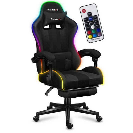 HUZARO Gaming-Stuhl FORCE 4.7 RGB – Schwarz 