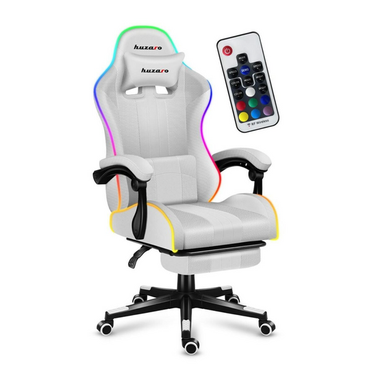 HUZARO  Gaming-Stuhl FORCE 4.7 RGB – Weiß