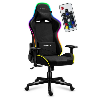 HUZARO Gaming-Stuhl FORCE 6.2 RGB – Schwarz 