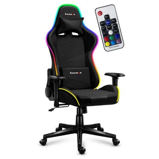 HUZARO Gaming-Stuhl FORCE 6.2 RGB – Schwarz 