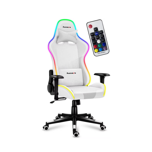 HUZARO  Gaming-Stuhl FORCE 6.2 RGB – Weiß