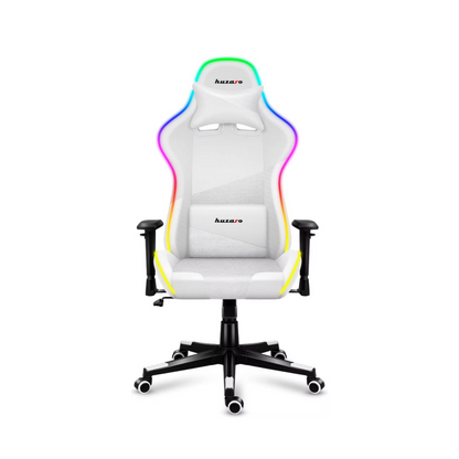 HUZARO  Gaming-Stuhl FORCE 6.2 RGB – Weiß Vorderseite