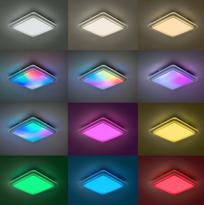 KSIX® | LED-Deckenleuchte Celeste – 3000K bis 6500K RGB Modi