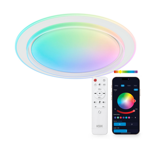 KSIX  LED-Deckenleuchte Sfera – 3000K bis 6500K 