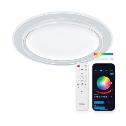 KSIX  LED-Deckenleuchte Sfera – 3000K bis 6500K AUS