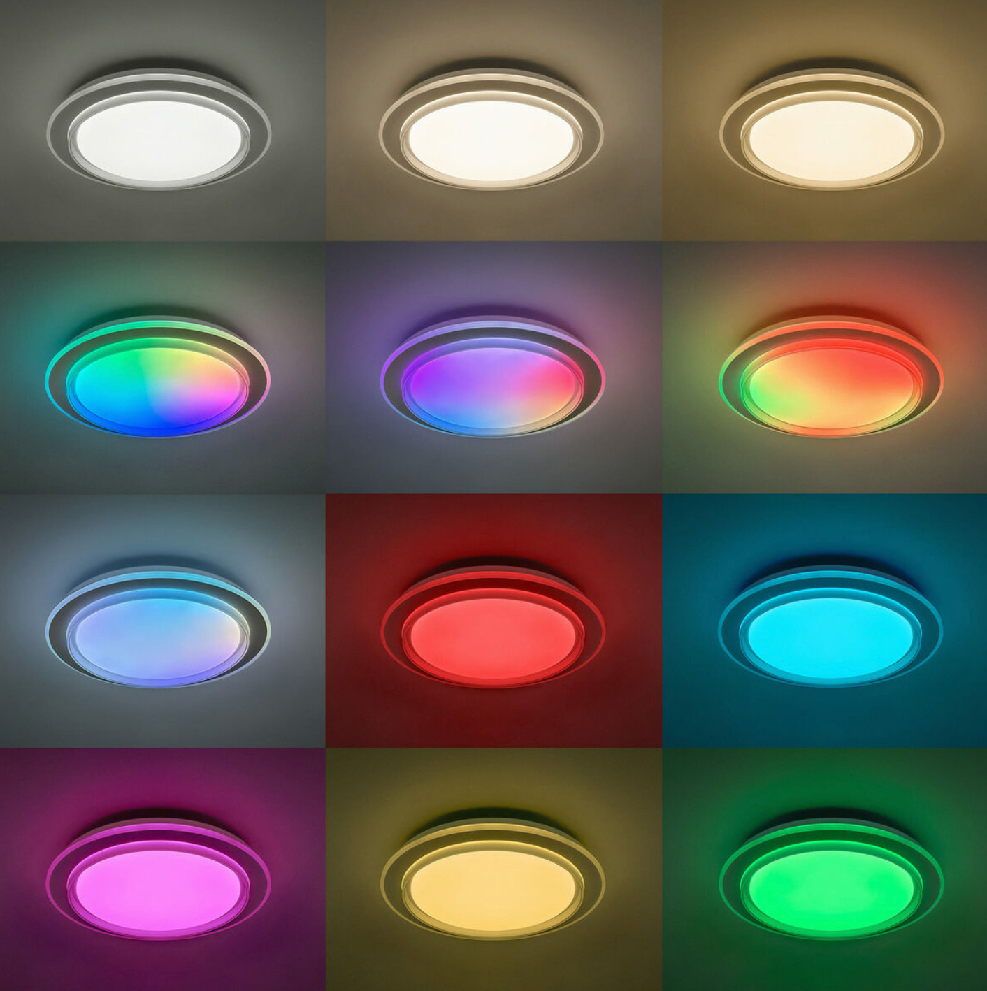 KSIX  LED-Deckenleuchte Sfera – 3000K bis 6500K Modi