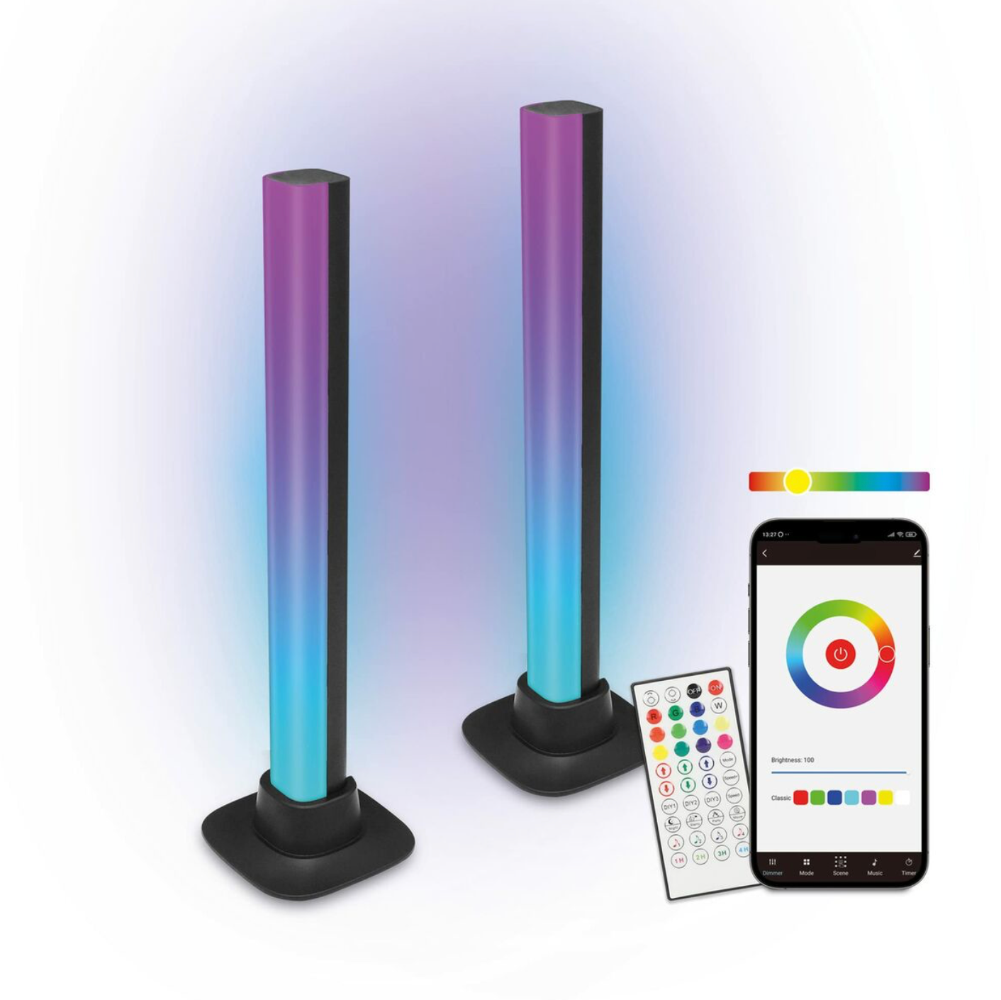 KSIX® | LED-Lampe 5 W (2 Stück) – Energiesparend App steuerung