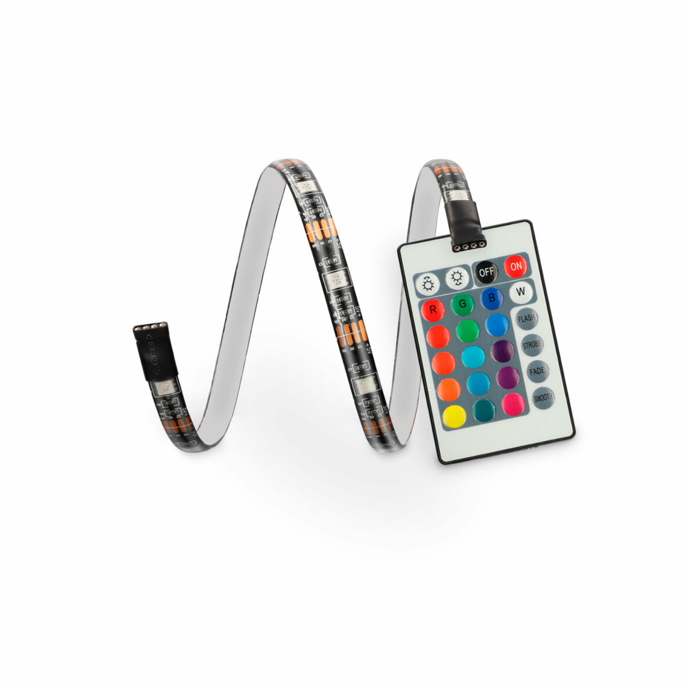 KSIX® | LED-Leisten RGB – Flexible Ambientebeleuchtung Schalter