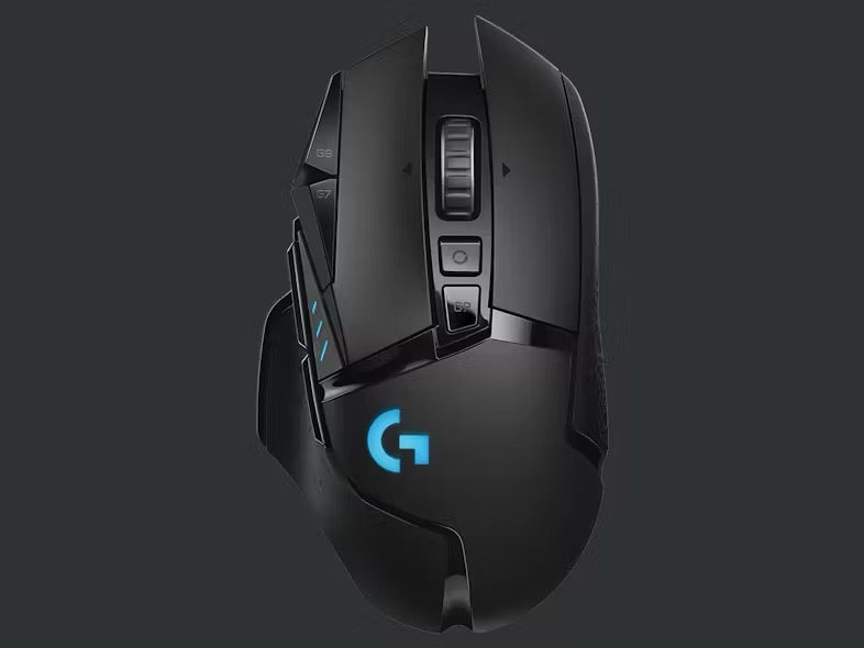  Logitech G502 LIGHTSPEED Gaming-Maus Von oben