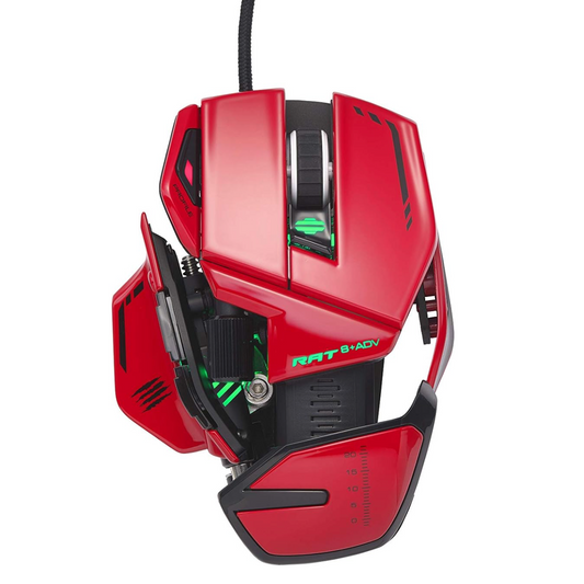 MAD CATZ R.A.T. 8+ ADV Rot  Kabelgebunden 
