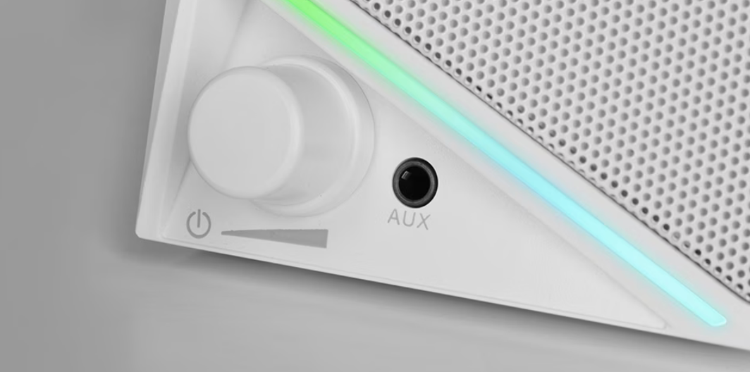 MARS GAMING® | Lautsprecher MS72W – Weiß Aux